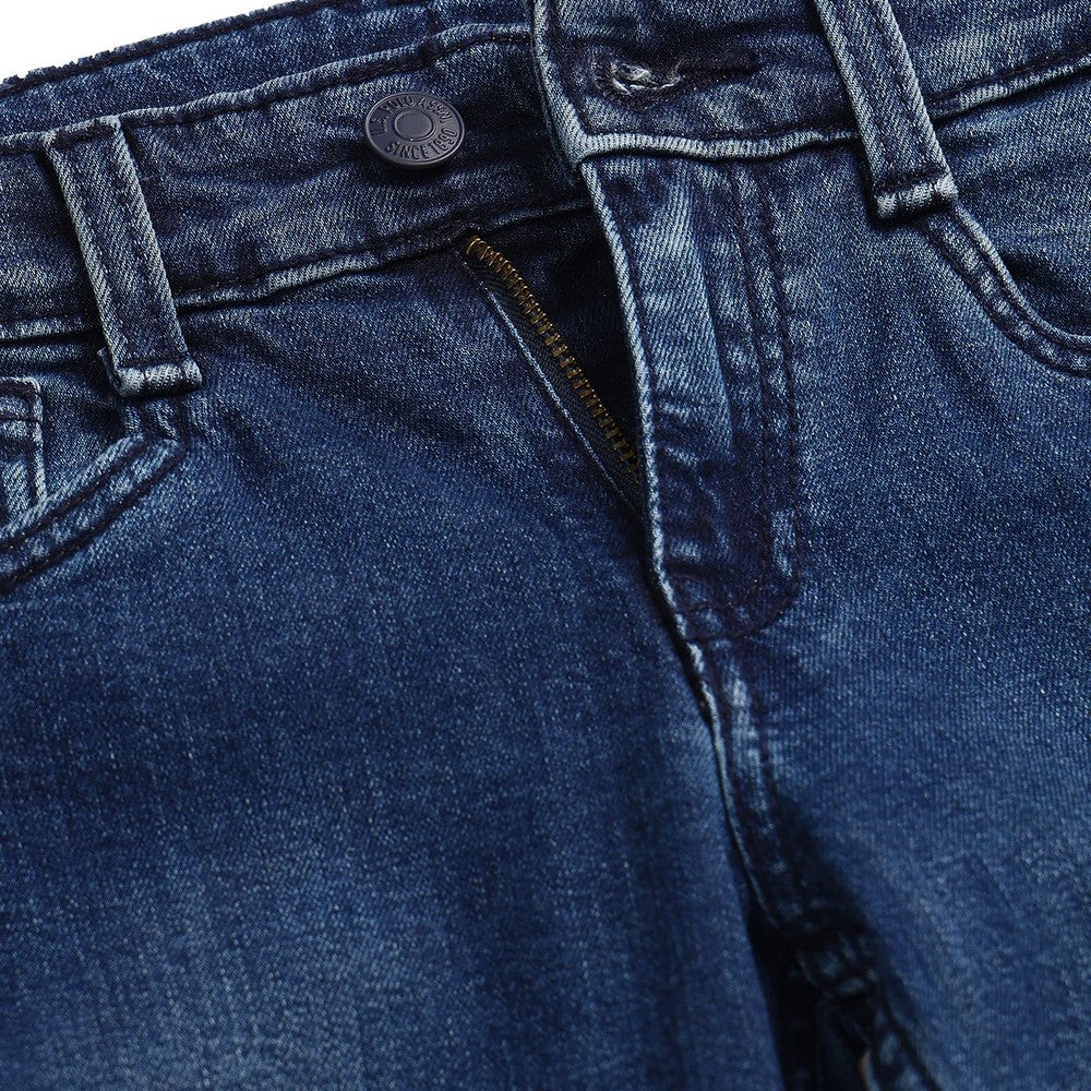Denim Stone Washed Relaxed Fit Jeans