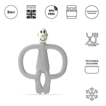 Load image into Gallery viewer, Grey Monkey Silicone Teether
