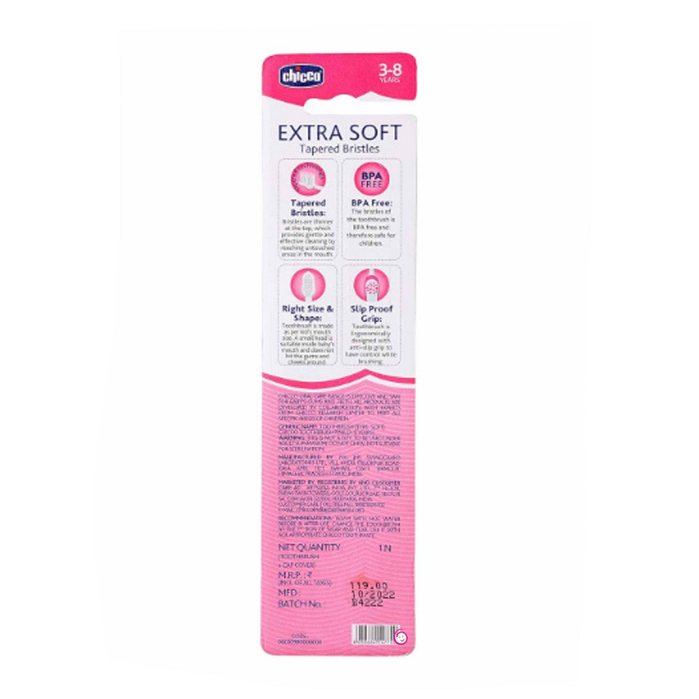 Pink Bunny Toothbrush With Bristle Cover