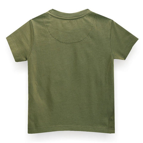 Green Graphic Printed Cotton T-Shirt
