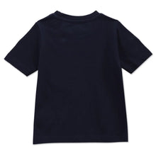 Load image into Gallery viewer, Navy Blue Graphic Printed Half Sleeves Cotton T-Shirt
