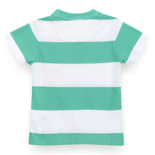 Load image into Gallery viewer, Green Horizontal Striped Pique T-Shirt
