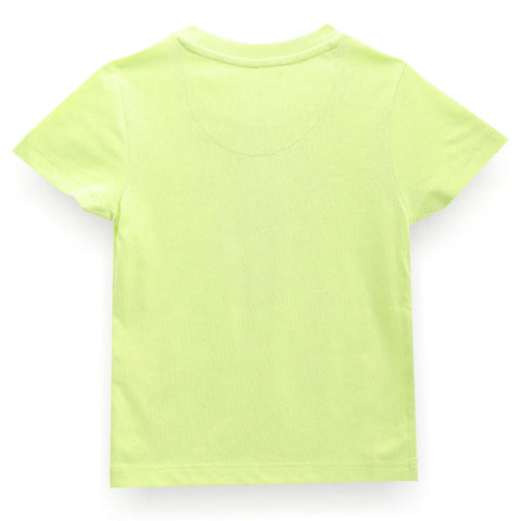 Green U.S.Polo Printed Cotton T-Shirt