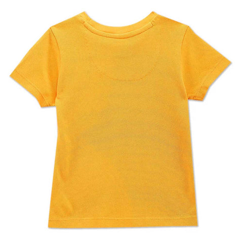 Yellow U.S.Polo Half Sleeves Cotton T-Shirt