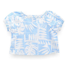Load image into Gallery viewer, Blue Tropical Printed Top
