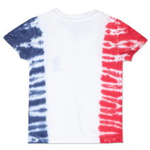Load image into Gallery viewer, White Crew Neck Tie Dye Half Sleeves T-Shirt
