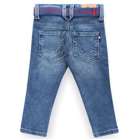 Blue Stone Washed Slim Fit Jeans