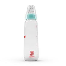 Load image into Gallery viewer, Pigeon Glass Baby Feeding Bottle Blue 200ml With Nipple Size M
