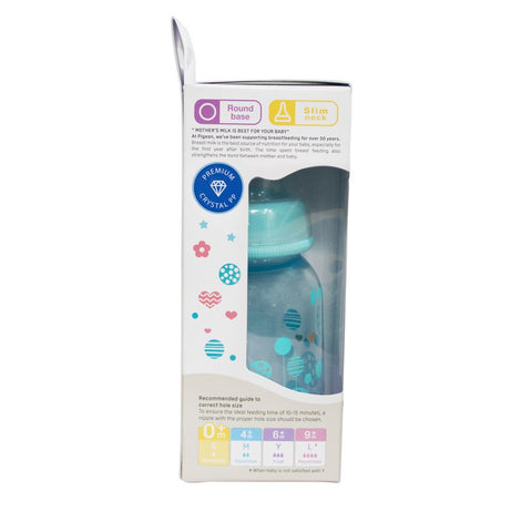 Blue Peristaltic Clear Nursing Bottle- 120ml