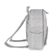 Load image into Gallery viewer, Grey Flower Mellow Backpack Diaper Changing Bag
