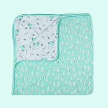 Load image into Gallery viewer, Green Arctic Into The wild Organic Muslin Blanket
