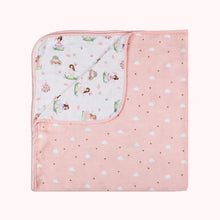 Load image into Gallery viewer, Pink Fairytale Theme Organic Muslin Blanket
