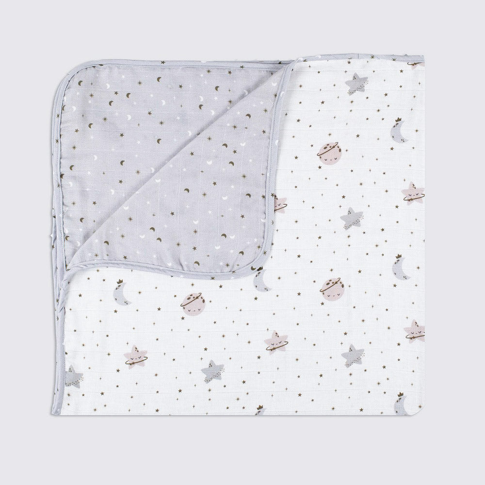 Starry Nights Organic Muslin Blanket