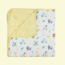 Load image into Gallery viewer, Yellow Into The wild Organic Muslin Blanket
