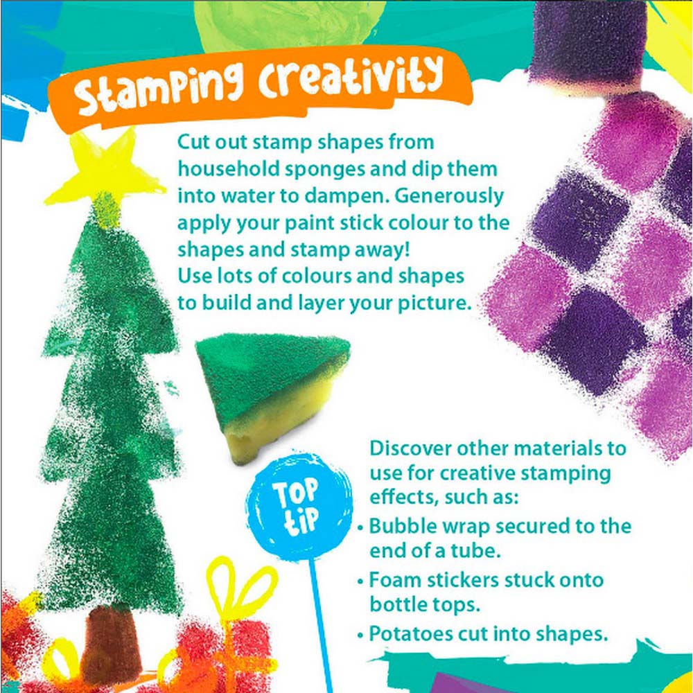 Paint Pop Assorted Quick Dry Paint Sticks- 24 Pack