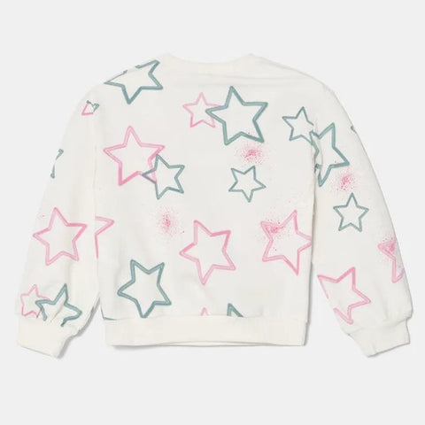 White Star Printed Benetton Sweatshirt