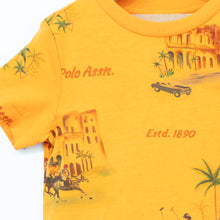 Load image into Gallery viewer, Yellow Regular Fit Printed T-Shirt
