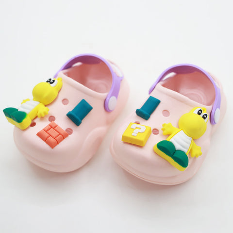 Pink Bear Theme Clogs With Charms