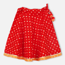 Load image into Gallery viewer, Yellow Angrakha Choli With Red Ghagra Cotton Jamna Set
