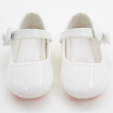 Load image into Gallery viewer, White &amp; Silver Velcro Closure Ballerina
