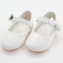 Load image into Gallery viewer, White &amp; Silver Velcro Closure Ballerina
