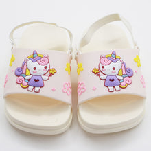 Load image into Gallery viewer, Pink &amp; Ivory Unicorn Theme Sliders With Elasticated Strap
