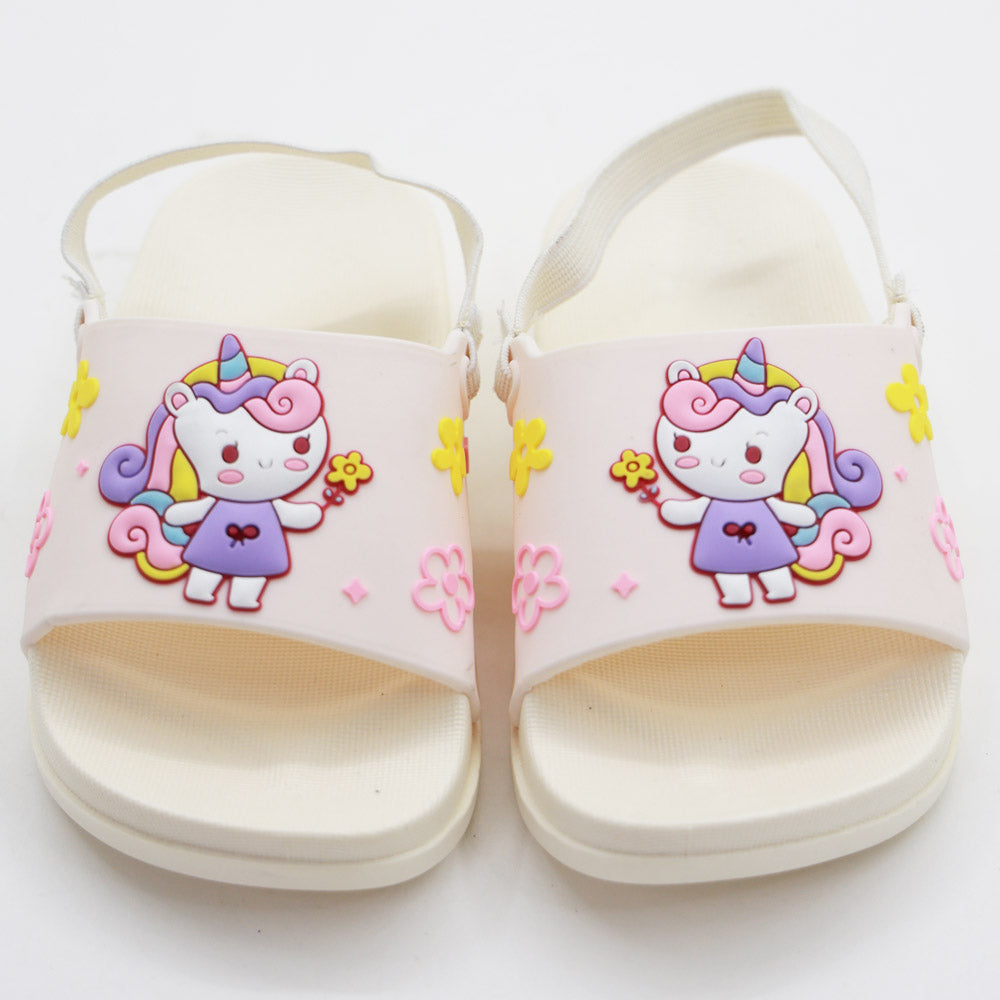 Pink & Ivory Unicorn Theme Sliders With Elasticated Strap