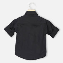 Load image into Gallery viewer, Casual Full Sleeves Shirt- Blue, White &amp; Black
