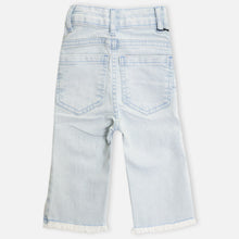 Load image into Gallery viewer, Blue Embellished Raw Hem Jeans
