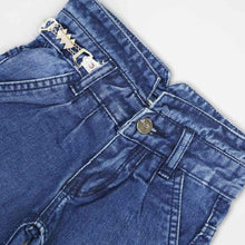 Load image into Gallery viewer, Blue Denim Embellished Jeans
