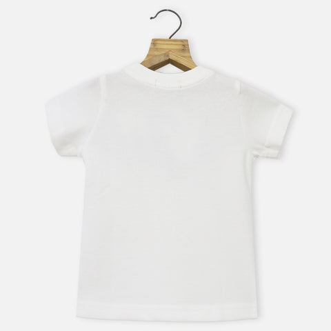 White Regular Round Neck T-Shirt