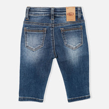 Load image into Gallery viewer, Blue Whiskered Slim Fit Jeans

