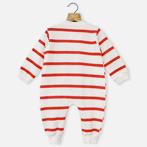 White I Love Daddy Theme Full Sleeves Romper