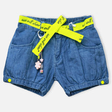 Load image into Gallery viewer, Blue Washed Denim Shorts
