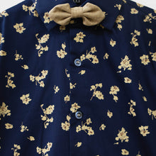 Load image into Gallery viewer, Beige Waistcoat With Blue Floral Shirt &amp; Pant
