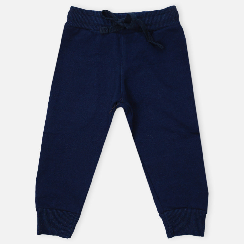 Navy Blue Elasticated Waistband Joggers