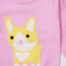 Load image into Gallery viewer, Pink &amp; Red Animal Theme Full Sleeves Sweater
