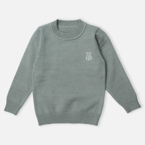 Full Sleeves Jumper- Grey & Off White