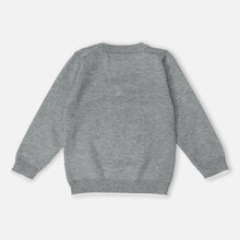 Load image into Gallery viewer, Grey &amp; Ivory Dino Theme Full Sleeves Sweater
