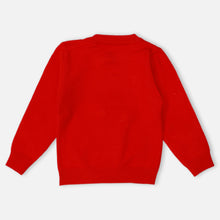 Load image into Gallery viewer, Pink &amp; Red Animal Theme Full Sleeves Sweater
