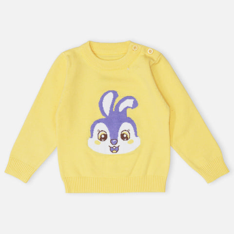 Red & Yellow Bunny Theme Full Sleeves Sweater