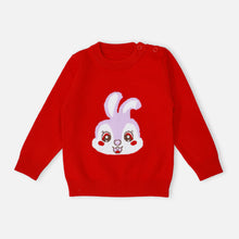 Load image into Gallery viewer, Red &amp; Yellow Bunny Theme Full Sleeves Sweater
