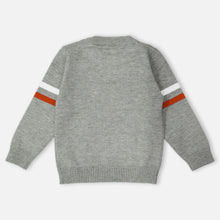 Load image into Gallery viewer, Kangaroo Pocket Full Sleeves Sweater- Red, Grey &amp; Green
