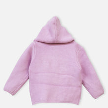 Load image into Gallery viewer, Purple &amp; Pink Bunny Theme Hooded Sweater
