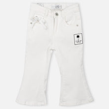 Load image into Gallery viewer, White Bell Bottom Denim Jeans
