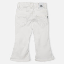 Load image into Gallery viewer, White Bell Bottom Denim Jeans
