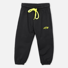 Load image into Gallery viewer, Neon Drawstring Joggers- Black &amp; Navy Blue
