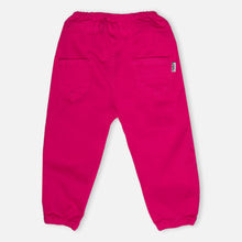 Load image into Gallery viewer, Pink Applique Work Denim Joggers

