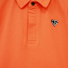 Load image into Gallery viewer, Orange &amp; Green Half Sleeves Polo T-Shirt
