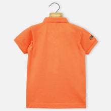 Load image into Gallery viewer, Orange &amp; Green Half Sleeves Polo T-Shirt
